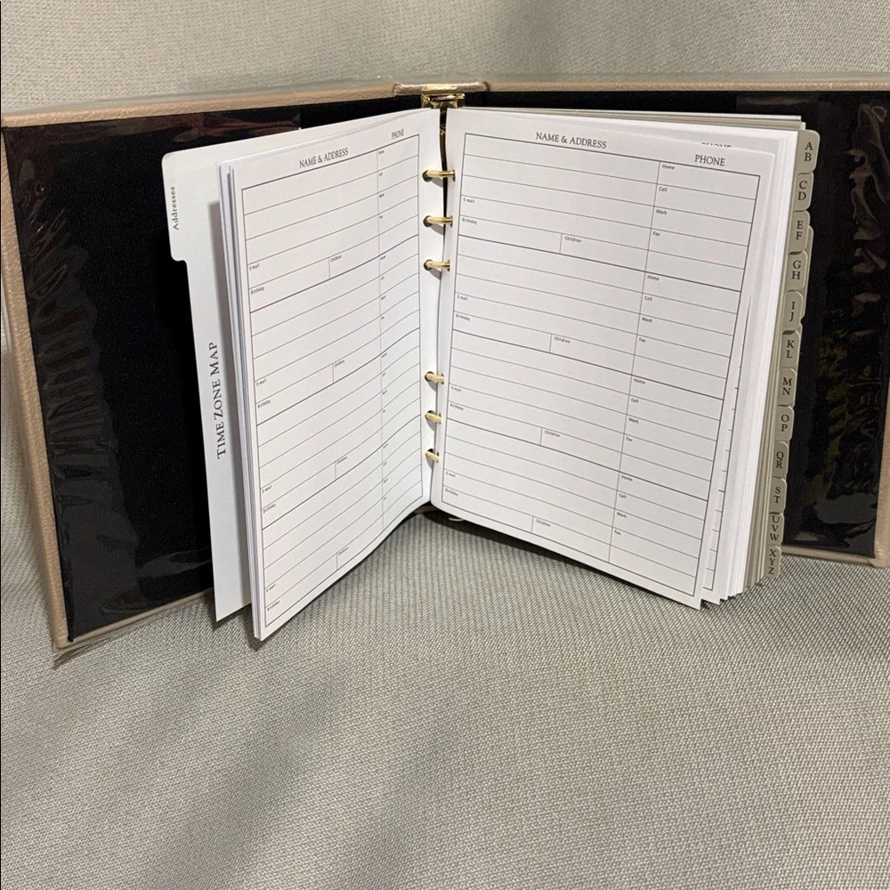 NWOT Vintage Tan Hallmark Address Book